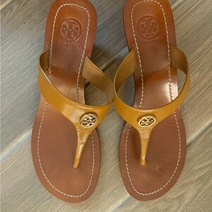 Tory Burch Brown Leather Sandals